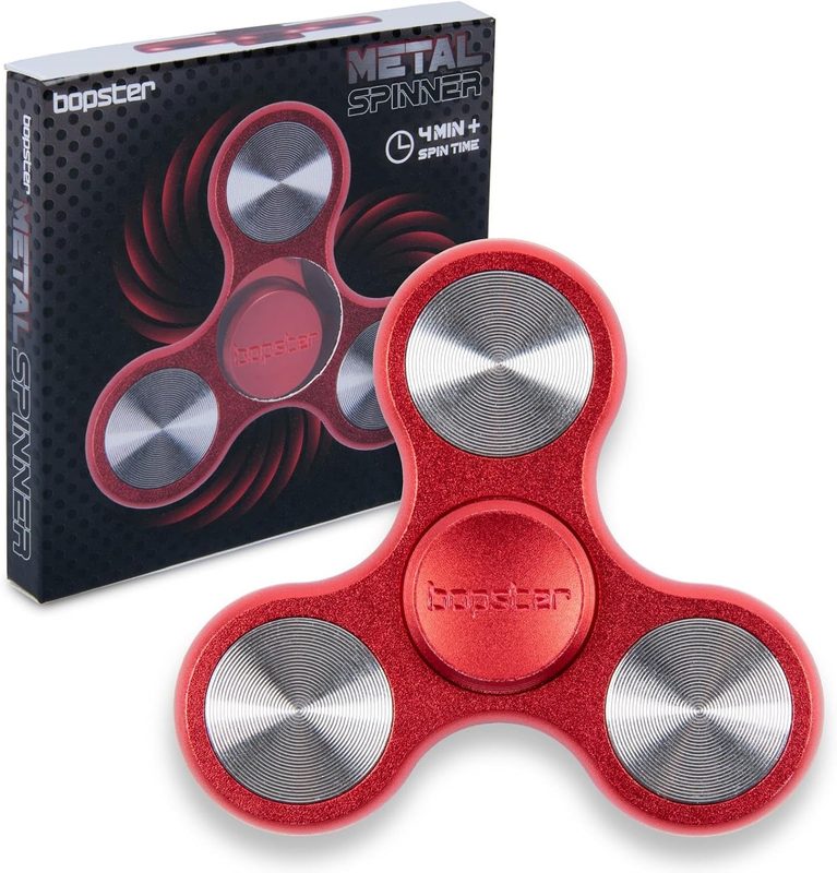 Bopster Spinner de metal portátil tri-fidget (giro 4+ min, 73 g)