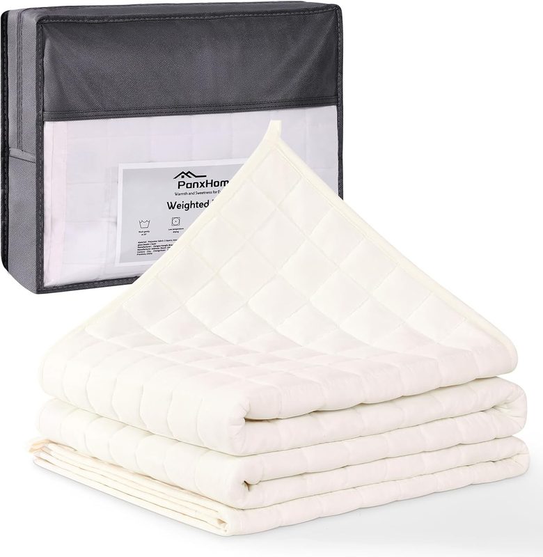 Manta con peso sensorial 7 kg para adultos — presión profunda para ansiedad e insomnio