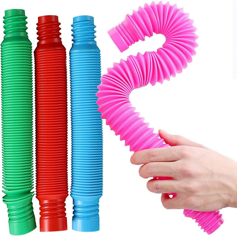 Pop tubes — tubos sensoriales estirables y acordeón (pack)